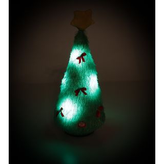 Weihnachtsbaum mit LEDs im Farbwechsel der auf Knopfdruck aufleuchtet, - Dancing around the Christmas Tree - spielt dabei schnell rotiert