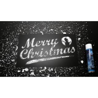 Weihnachtsdekoration Schneespray, Sprühdose mit Kunstschnee zum Aufsprühen für Schablonen, Tannenzweige, Fenster, Spiegel, Glas etc.