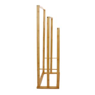 Handtuchhalter aus Bambus für 3 Handtücher, Handtuchständer  fürs Badezimmer, Sauna oder Pool-Bereich, Größe (HxBxT) ca. 82 x 42 x 23,7 cm
