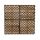 9er Set Holz Bodenfliesen aus Akazienholz auf Polypropylene-Gitterkonstruktion, Stecksystem Holzfliesen für Terrasse, Balkon oder Indoor, 30 x 30 cm