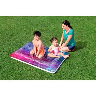 Wassermatte Galaxy, Wasserkissen für Kinder, Spielkissen mit Sprinklerfunktion, Gartenschlauch-Anschluss inkl. Adapter