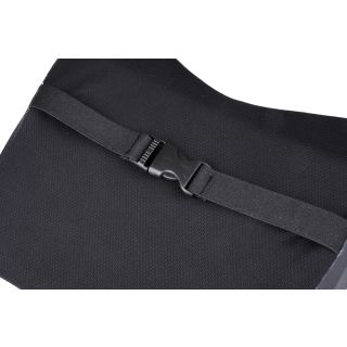 Nackenkissen für PKW-Sitze mit verstellbarem elastischem Befestigungsband, ergonomische Form, Bezug atmungsaktiv, abziehbar, Füllung 100% Gedächtnisschaum, schwarz