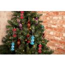 Weihnachtsbaumschmuck, 8 Weihnachtszierbonbons mit Aufhänger für Sträuße und Christbaum, Advents- und Weihnachts-Deko