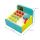 Spielzeugkasse mit Schublade, 6 Münzen, 2 Scheine, 1 Karte, Scanner, Holzspielzeug FSC-zertifiziert