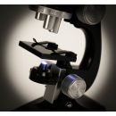 Mikroskop-Set für Kinder, 11 Teile, für 100-, 200- und 450-fache Vergrößerung, mit Schärfeneinstellung, LED-Beleuchtung, 5 Objektträgern, Sammelgefäße, Pinzette, An-/Aus-Schalter