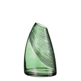Glasvase aus 100% recyceltem Glas, HxBxT  28,5 x 13 x 18 cm