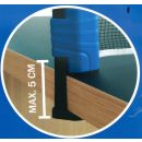 Tischtennisnetz ausziehbar zum Festklemmen an Tischplatten mit max. Höhe von ca. 5 cm, Netz ausziehbar bis max. ca. 165 cm