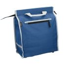 Fahrradtasche für Gepäckträger, Fahrrad-Einkaufstasche mit 3 Fächern, Boden und Rückwand verstärkt, wasserdicht, Reflektorstreifen, Reißverschlüsse