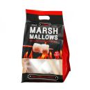 Marshmallows zum Grillen inkl. 6 Holzspieße, Schaumzucker-Stücke für Lagerfeuer und Grill, ca. 300 g, MHD 10-05-2024