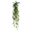 Bambuspflanze mit langen Ästen, hängend, künstlich, mit biegbarem Steckstab zum Befestigen, naturgetreu gestaltet, natürliche Kunstpflanze, Bambusranke aus Kunststoff