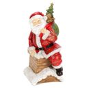 Weihnachtsmann-Figur im Retro-Design mit Geschenke-Sack...