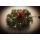 Künstlicher Weihnachtskranz beleuchtet von 21 LEDs, warmweiß, echt aussehende Tannenzweige mit weißen Schnee-Spitzen für Tür, Wand oder Adventsgesteck zum Hängen oder Legen