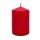 4-er Set Stumpenkerzen, rote Weihnachtskerzen fürs Adventsgesteck oder den Adventskranz, (HxØ) ca. 10 x 6,5 cm