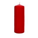 4-er Set Stumpenkerzen, rote Weihnachtskerzen fürs Adventsgesteck oder den Adventskranz, (HxØ) ca. 18 x 6,5 cm