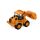 3-er Set Spielzeug-Bagger mit Friktionsantrieb, Baustellenfahrzeug mit Gelenkarm, mit Planierraupe und Bagger mit breiter Schaufel, manuell höhenverstellbar, kippbar,