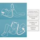 Bauchtrainer für Zuhause, ergonomisches Design, trainiert Bauch-, Rücken- und Nackenmuskulatur, mit Kissen und Griff-Polsterung