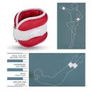 Gewichtsmanschetten Set für Handgelenk- und Fußgelenk, je 1 kg schwer mit Klettverschluss, zur Konditionssteigerung bei Fitnessübungen