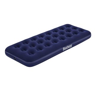 Single-Luftbett, 1 Personen-Luftmatratze, Gästebett, samtige Oberfläche, wasserabweisend, 2-in-1 Ventil, Tragkraft max. 150 kg