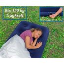 Single-Luftbett, 1 Personen-Luftmatratze, Gästebett, samtige Oberfläche, wasserabweisend, 2-in-1 Ventil, Tragkraft max. 150 kg
