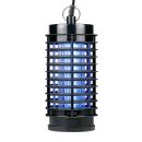LED-Insektenvernichter, Insektenfalle ohne Chemikalien oder Gas zum Stellen oder Hängen, inkl. Aufhangöse, energieeffizient, Hochspannungsgitter geschützt, Reichweite 25 qm