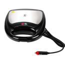 LKW Sandwichmaker 24V 240W, Wohnmobil mit Sicherheitsverschluß, 2 LED-Indikationslichter, 2 Antihaft-Heizplatten, Kabel für Zigarettenanzünderbuchse