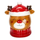 Weihnachtliche Vorratsdose, Elch Rudolf Rotnase in...