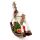 Weihnachtsfigur Schaukelpferd mit Weihnachtsbaum, Paketen, Teddy, Trommel, etc., Weihnachtsdekoration, (LxBxH) ca. 30 x 8,5 x 25 cm