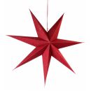 Großer Faltstern aus Jute und Kraftpapier, beleuchtbar, faltbar, Weihnachtsstern, Weihnachts-Deko zum Hängen, als Deko-Element oder Lampenschirm nutzbar, inkl. Kunststoffschutz für evtl. Glühbirne, Ø ca. 76 cm
