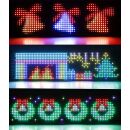 Devils Eye für LKW, Programmierbare Flexible LED-Panel (L ca. 37,2 cm) mit 1024 LEDs, vielen beweglichen Abbildungen, u.a. ca. 450 Teufelsaugen Bedienung über Fernbedienung oder Handy-App