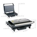 Kontaktgrill für Camping, LKW und Reisen 24V 240W,...
