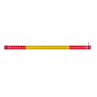 LED-Lichtleiste (L) ca. 60 cm, 45 LEDs in den spanischen Nationalfarben rot, gelb, rot, inkl. 2 x Saugnapf-Halterungen, für KFZ-Innenräume von LKW, Wohnmobil etc., Kabel ca. 140 cm mit USB-A-Anschluß