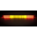 LED-Lichtleiste (L) ca. 60 cm, 45 LEDs in den spanischen Nationalfarben rot, gelb, rot, inkl. 2 x Saugnapf-Halterungen, für KFZ-Innenräume von LKW, Wohnmobil etc., Kabel ca. 140 cm mit USB-A-Anschluß