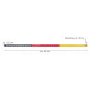 LED-Lichtleiste (L) ca. 90 cm, 69 LEDs in den deutschen Nationalfarben, flexible Leiste inkl. 2  Saugnapf-Halterungen für KFZ-Innenräume von LKW, Wohnmobil etc., Kabel ca. 140 cm mit USB-A-Anschluß