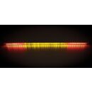 LED-Lichtleiste (L) ca. 90 cm, 69 LEDs in den spanischen Nationalfarben rot, gelb, rot, inkl. 2 x Saugnapf-Halterungen, für KFZ-Innenräume von LKW, Wohnmobil etc., Kabel ca. 140 cm mit USB-A-Anschluß
