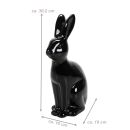 Deko-Hase schwarz aus Keramik, Größe (HxBxT)...