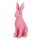 Deko-Hasen 3er Set bunte Hasen, sitzende Osterfiguren aus Polyresin, Höhe ca. 24 cm, grün, gelb und pink, Osterdekoration - Dekofigur