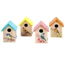 Vogelhaus aus Holz zum Hängen oder Stellen,...