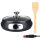 Teppanyaki-Grill für LKW, Wohnmobil, 24V Elektro-Grillpfanne, Deckel aus gehärtetem Glas, Grillfläche antihaftbeschichtet, Ø ca. 26 cm