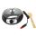 Teppanyaki-Grill für LKW, Wohnmobil, 24V Elektro-Grillpfanne, Deckel aus gehärtetem Glas, Grillfläche antihaftbeschichtet, Ø ca. 26 cm