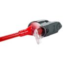3-in-1 Kinder-Spielzeug-Staubsauger mit Licht und Ton, 3 verschiedene Düsen, 1 rot leuchtende LED, Batteriebetrieb
