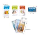 Kinder-Spielzeug-Registrierkasse, 24 Teile, Spielzeugkasse mit Ton- und Rechenfunktion, Geldfach, Spielgeld, Scheckkarte, Coupons, Waren und Einkaufskorb, Batteriebetrieb