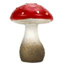 Fliegenpilz aus Polyresin, Herbst Dekofigur Pilz,...