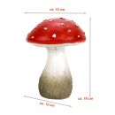 Fliegenpilz aus Polyresin, Herbst Dekofigur Pilz,...