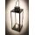 Metalllaterne mit Glasscheiben, Windlicht zum Stellen oder Hängen, Indoor und Outdoor, schwarz, (H) ca. 35 cm