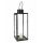 Metalllaterne mit Glasscheiben, Windlicht zum Stellen oder Hängen, Indoor und Outdoor, schwarz, (H) ca. 35 cm