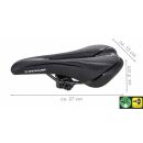Fahrradsattel mit Gel-Polsterung, Sattel schmal ergonomisch geformt, Damen Herren, 27 x 15 cm