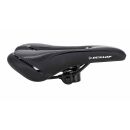 Fahrradsattel mit Gel-Polsterung, Sattel schmal ergonomisch geformt, Damen Herren, 27 x 15 cm
