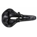 Fahrradsattel mit Gel-Polsterung, Sattel schmal ergonomisch geformt, Damen Herren, 27 x 15 cm