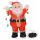Weihnachtsmann aus Acryl mit 50 kaltweißen LEDs und bunter Lichterkette mit 10 LEDs, Indoor / Outdoor geeignet, 6 Std.-Timer, Kabellänge ca. 5 m