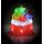 Acryl Geschenkesack mit bunten Päckchen, beleuchtet mit 20 LEDs kaltweiß, 6 Std.-Timer, für Indoor & Outdoor, Batteriebetrieb